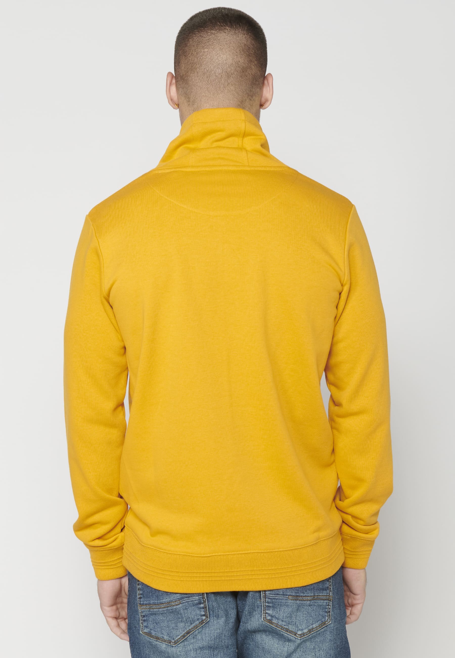 Sudadera de manga larga color amarillo para hombre | Ropa Casual