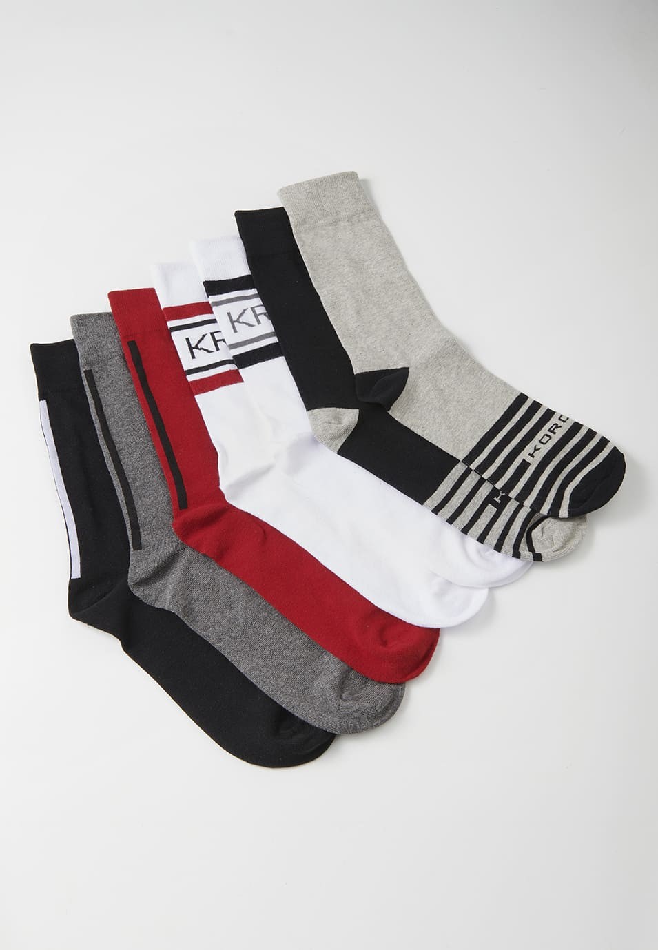 Pack de 7 calcetines por encima del tobillo para hombe y mujer de colores | Moda Actual