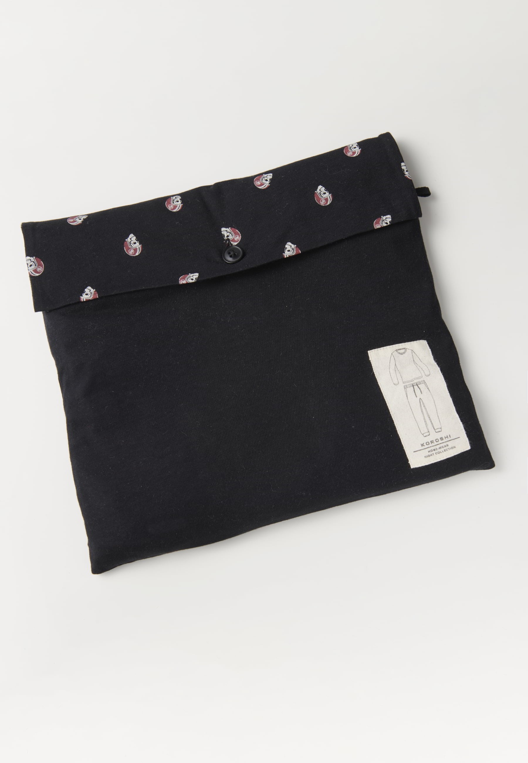 Pijama largo de algodón color negro para hombres | Ropa Casual 8
