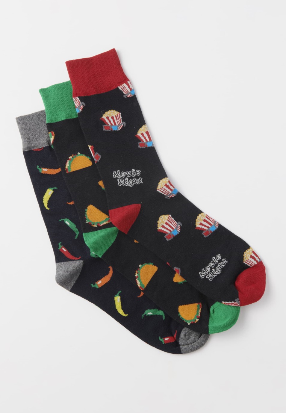 Pack de tres calcetines de color multicolor para hombre | Ropa Casual