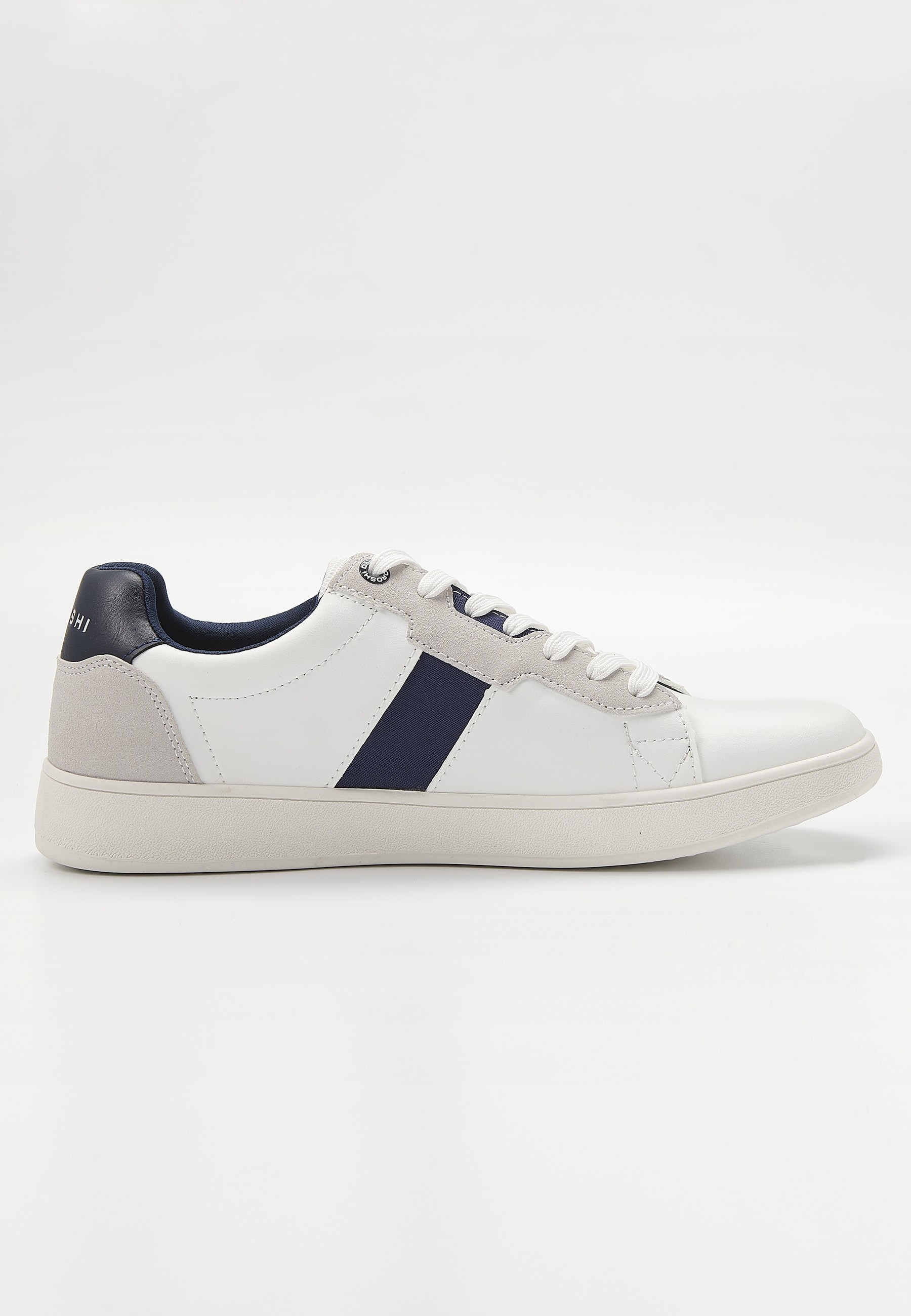 Zapatilla casual sneaker con cordones color Blanco para Hombre 2