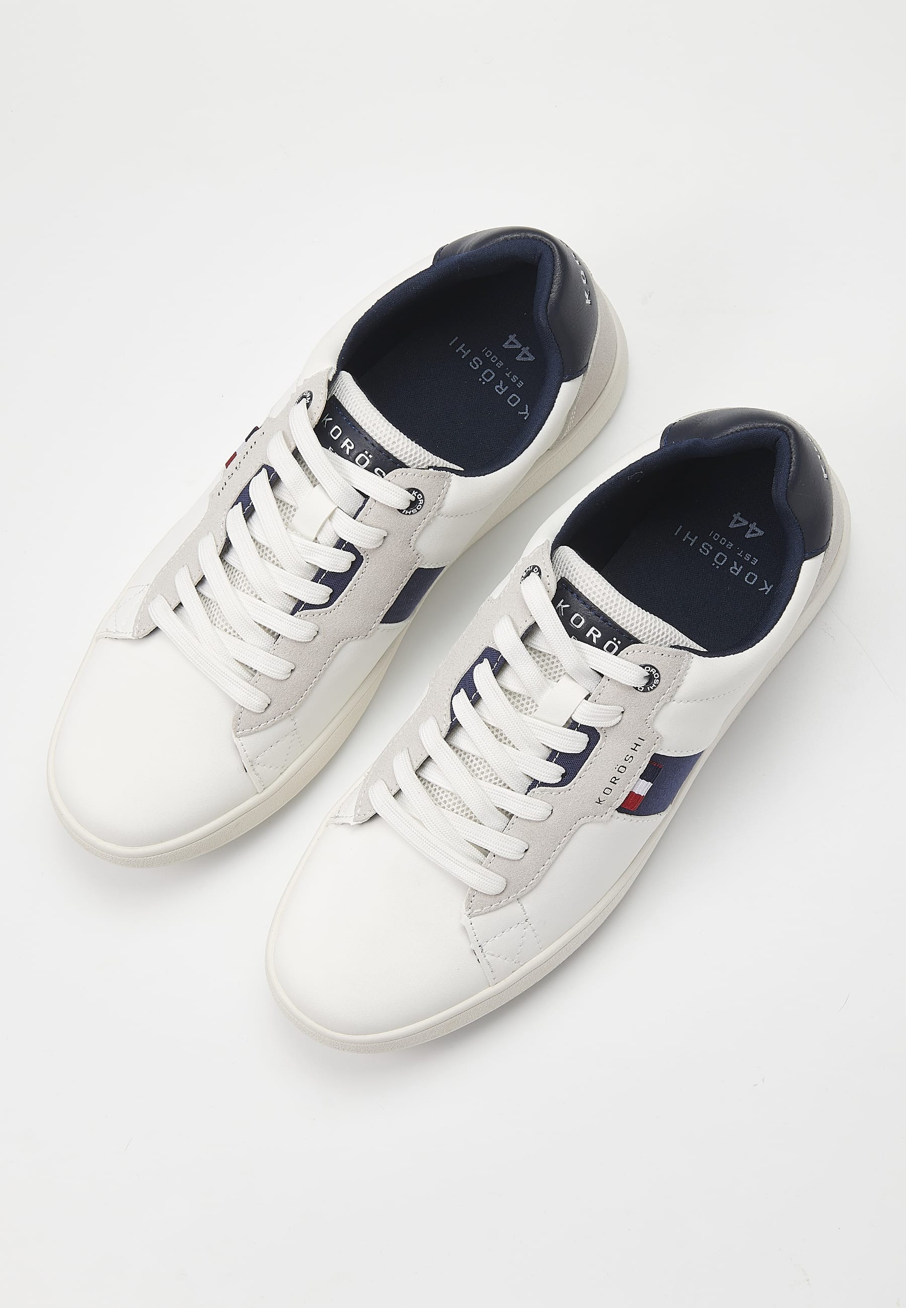 Casual sneaker with laces in White for Men
