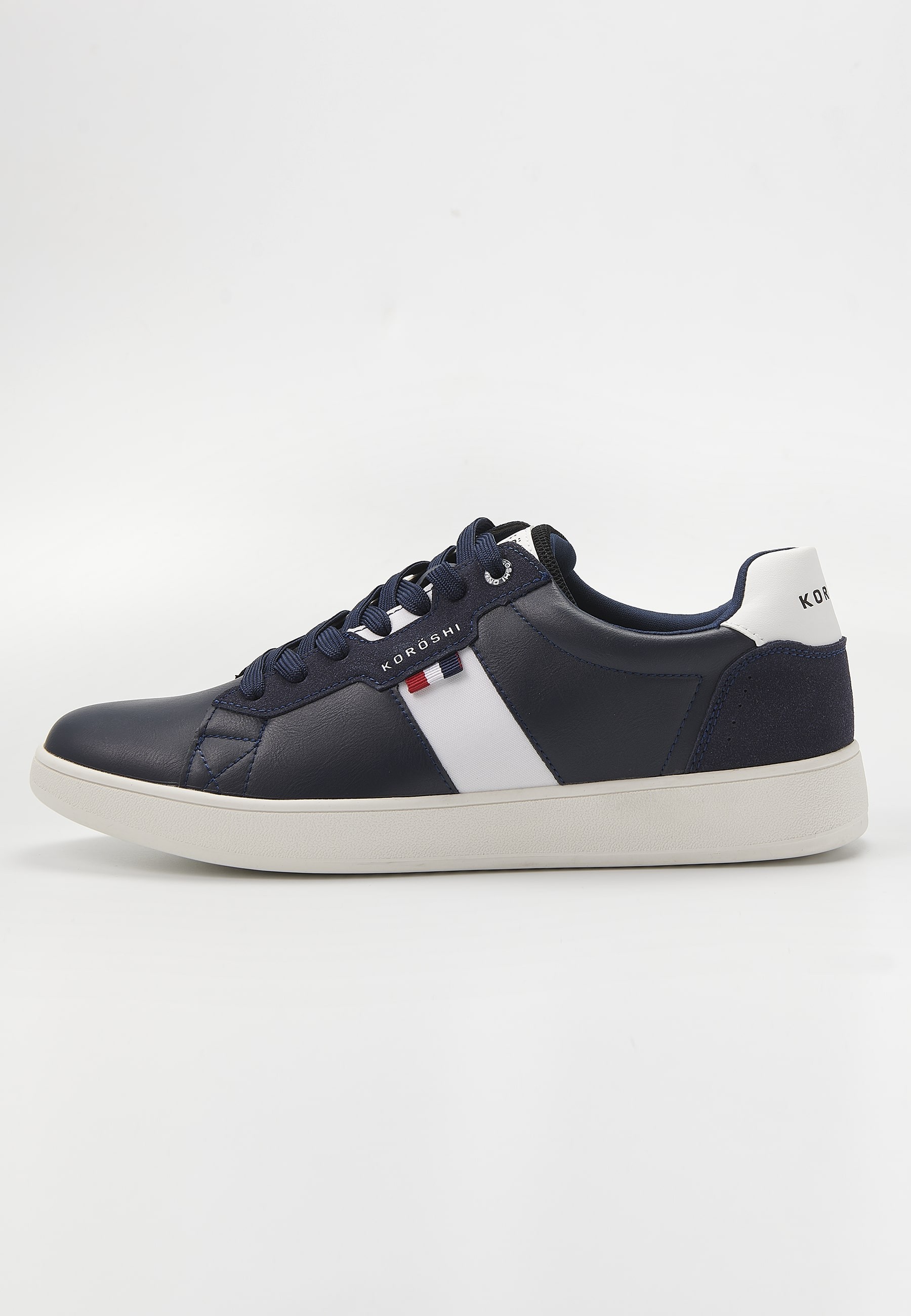 Sneaker casual marine à lacets pour Homme