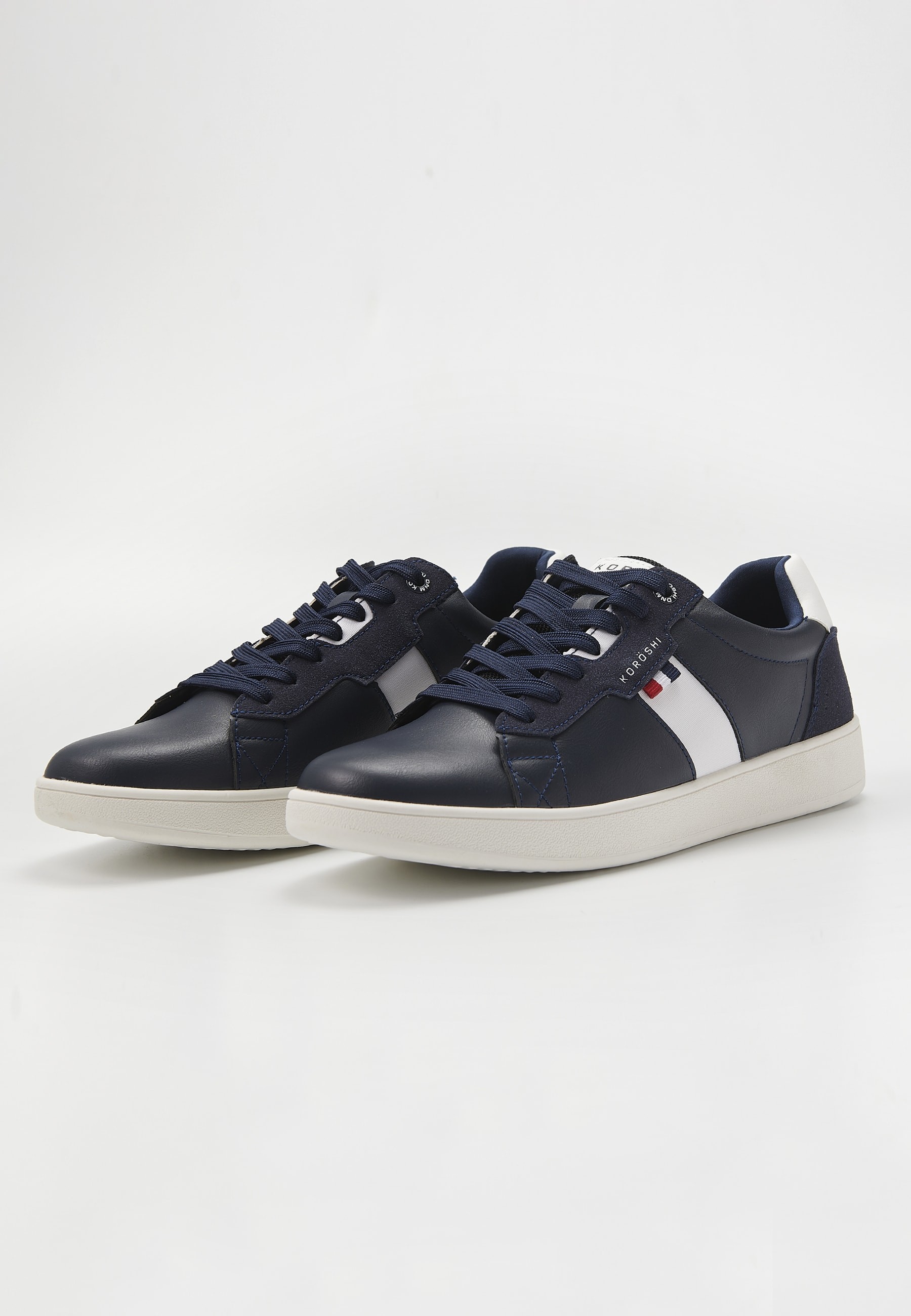 Sneaker casual marine à lacets pour Homme