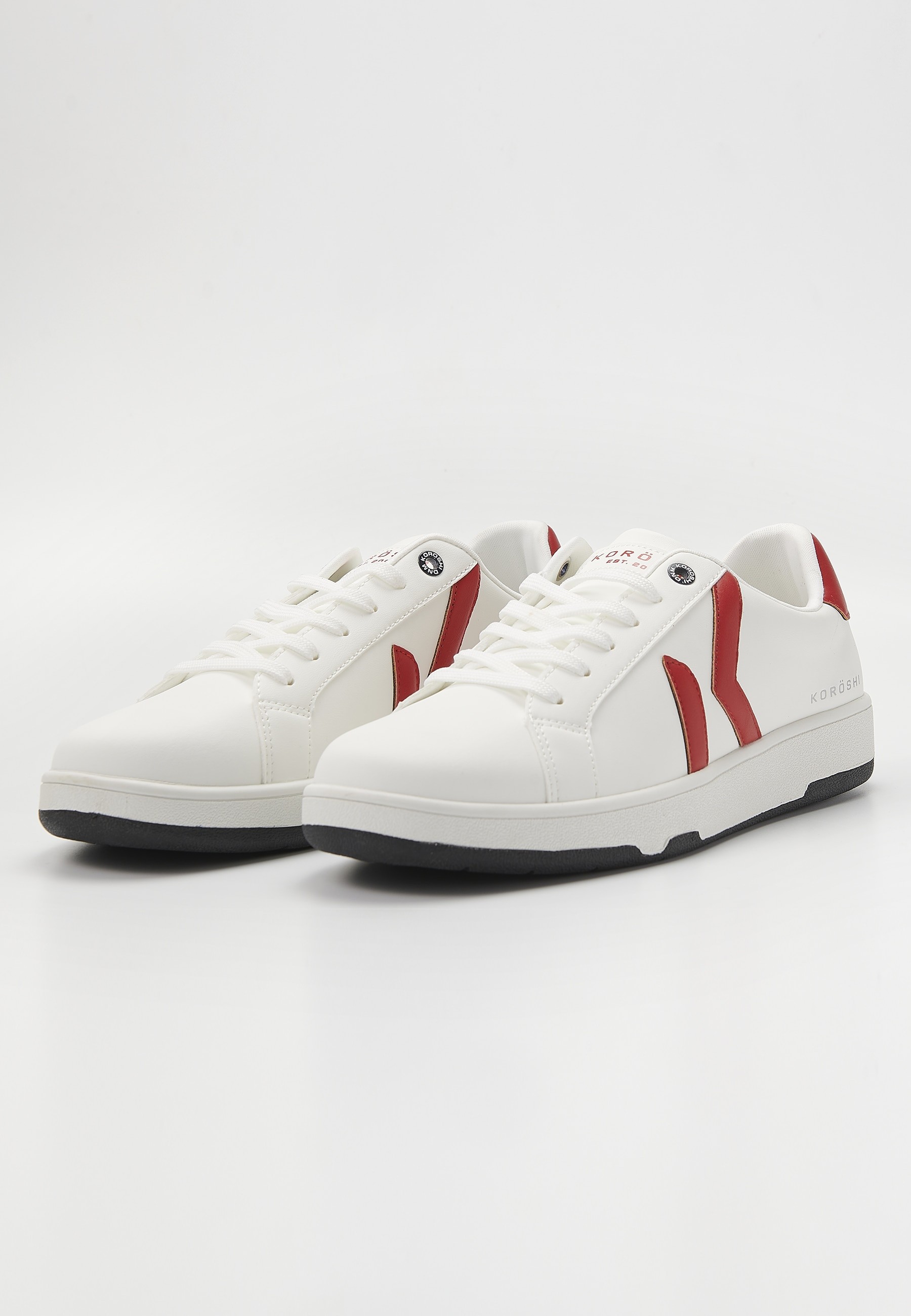 Casual sneaker with laces in Red for Men