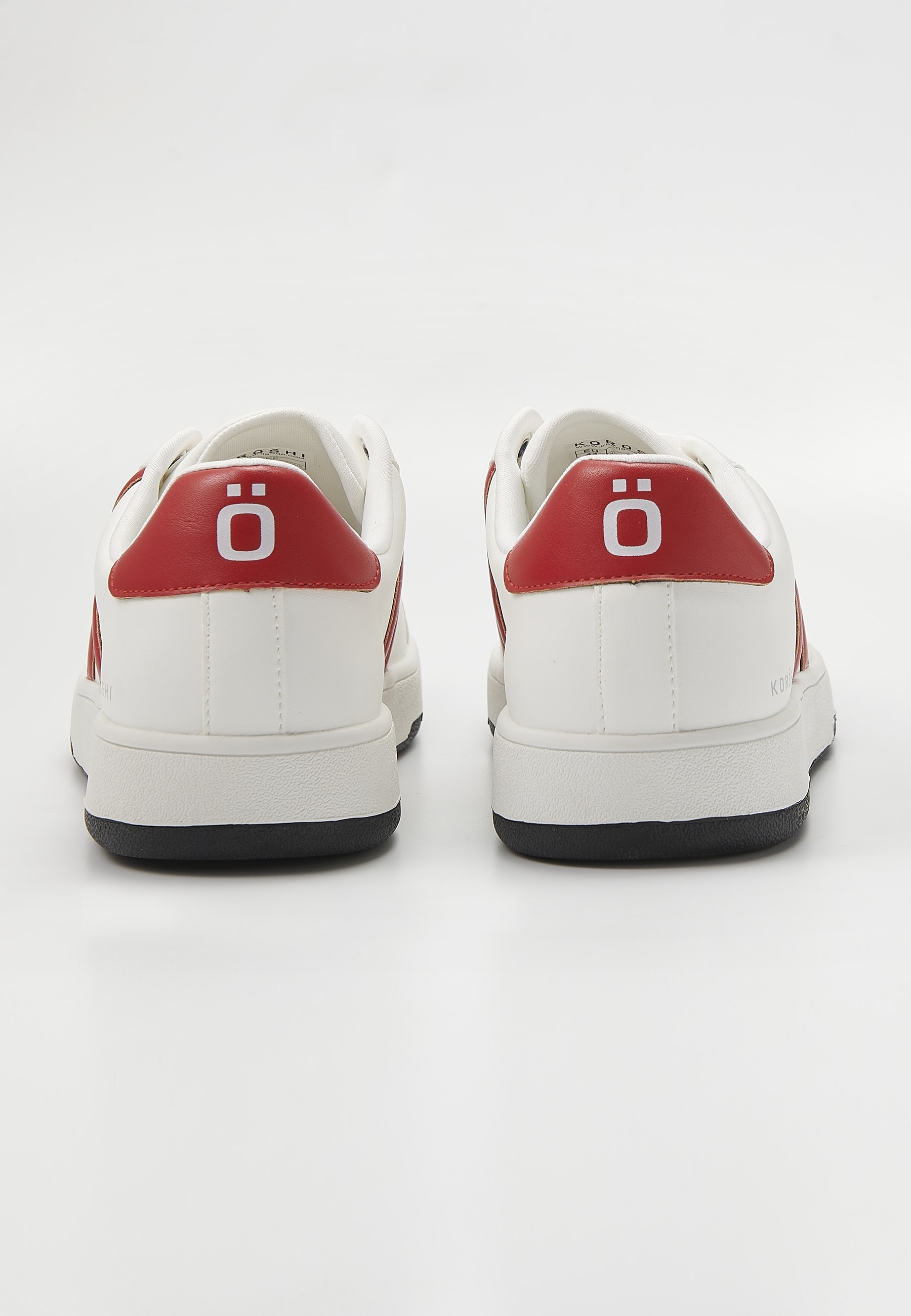 Casual sneaker with laces in Red for Men