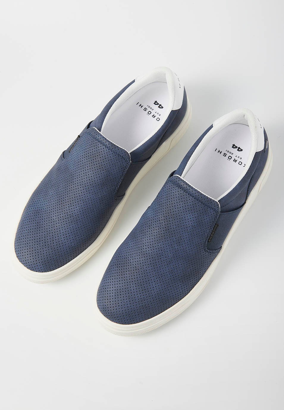 Sabatilla casual sneaker amb Tancament amb cordons de Color Navy per a Home 4