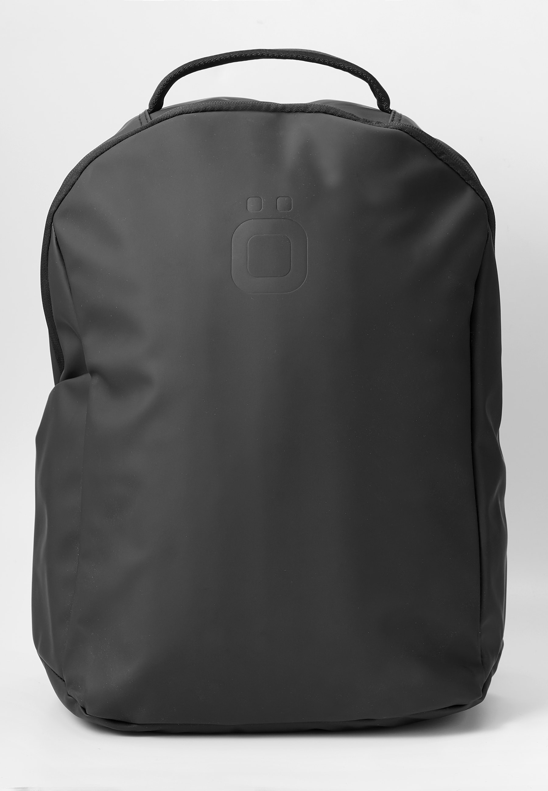 Koröshi Rucksack mit Reißverschluss und Laptoptasche innen in Schwarz
