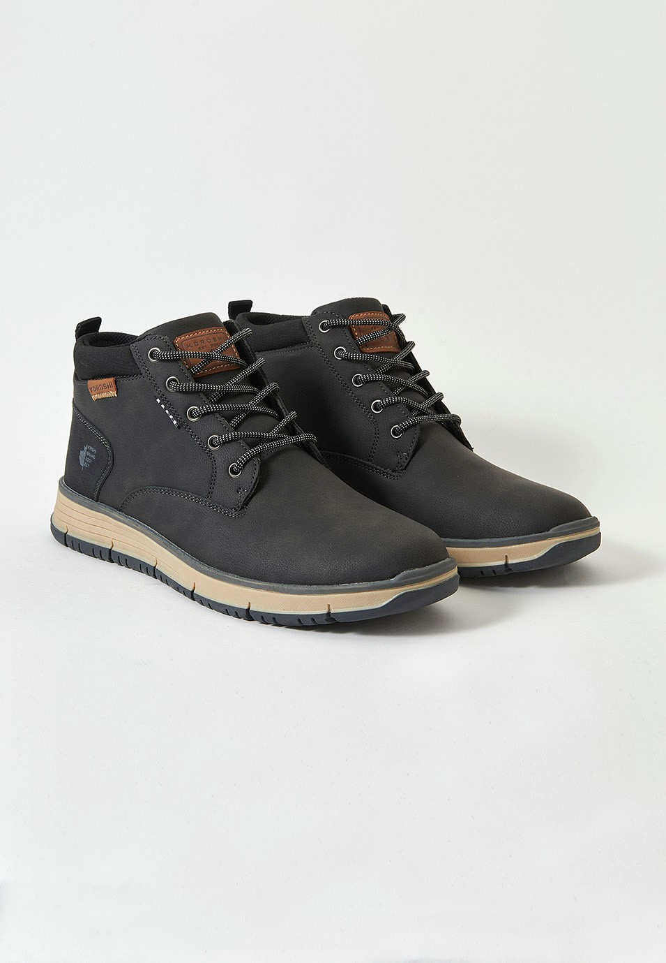Zapatillas botín para hombre en color negro 5