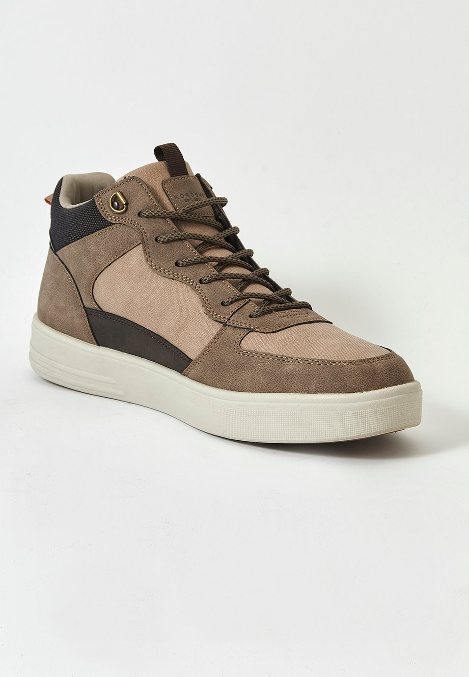 Zapatillas botín para hombre en color beige