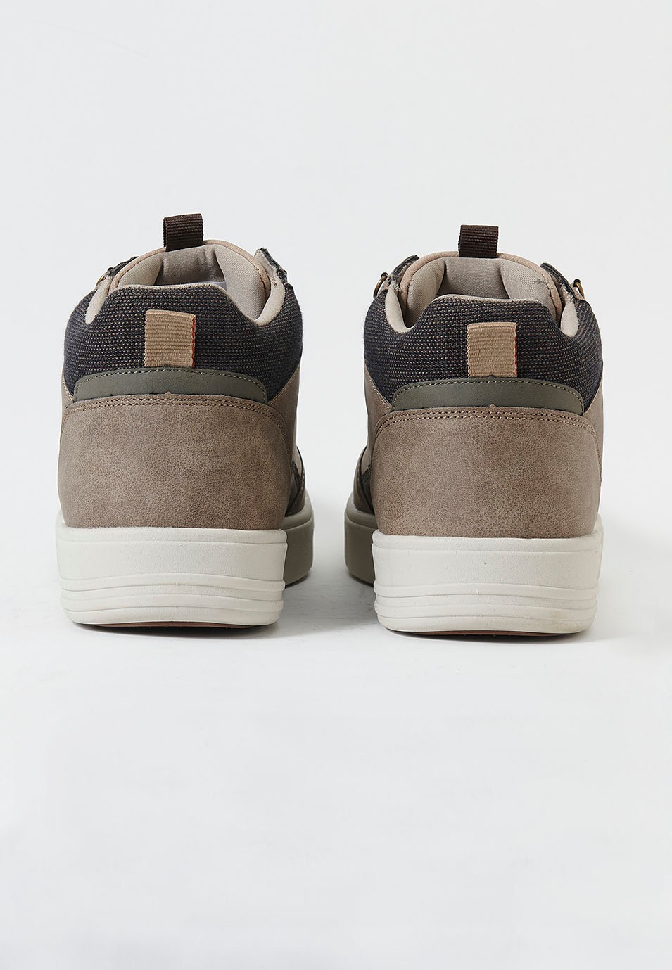 Zapatillas botín para hombre en color beige
