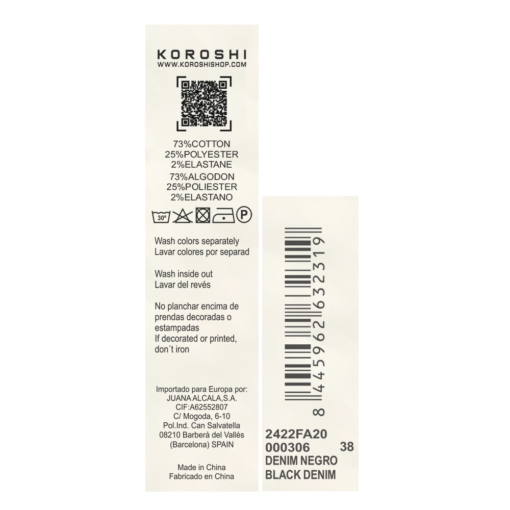 Rok-celana denim deungon detail bungong bordir dan penutup kancing ukeu untuk ureung inong