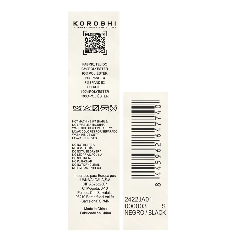 Chaqueta estilo perfecto con tejido de doble cara, exterior de polipiel color negro e interior de pelo corto, detalles de tachas color Negro para Mujer