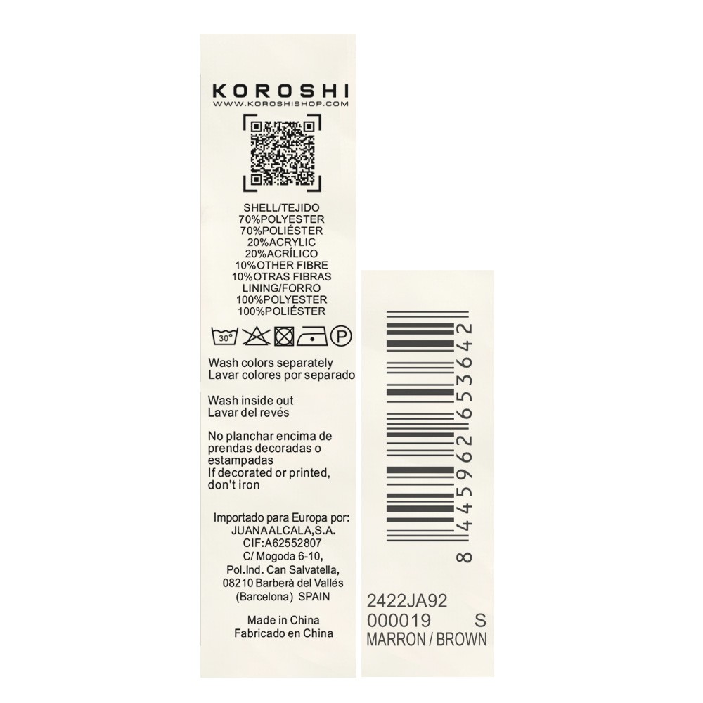 Abrigo corto estampado leopardo forrado con pelo sintetico y cuello con solapa para mujer