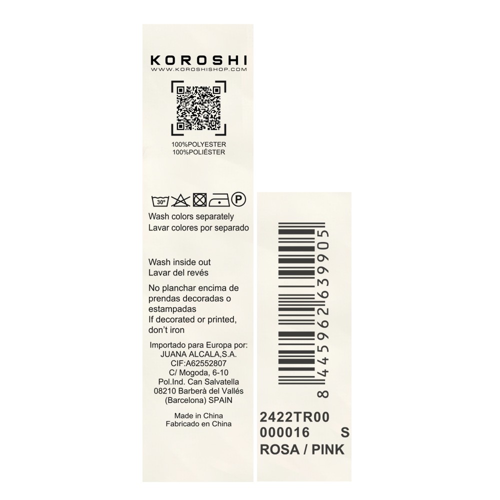 Jersey cuello redondo y canalé ancho en los bajos para mujer en color rosa