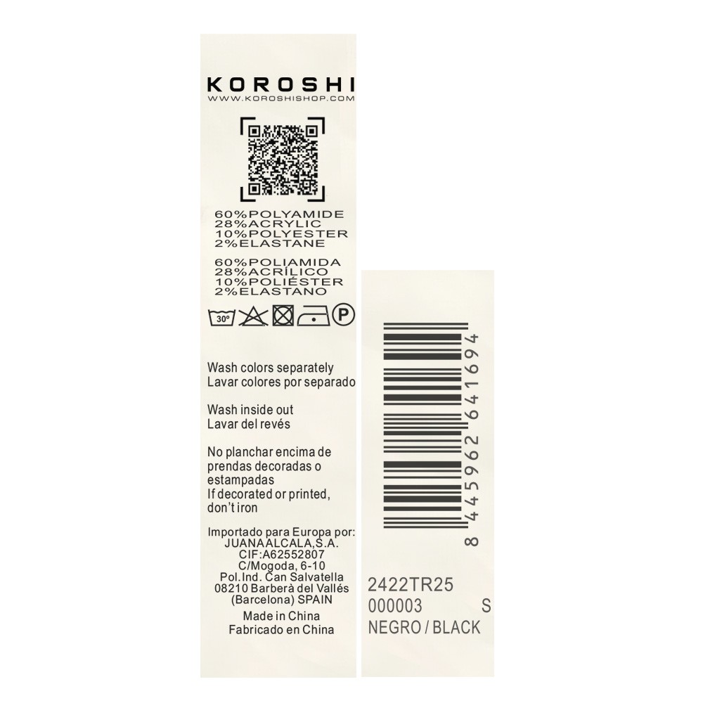 Women's long sleeve crew neck jacquard gradient jumper in black