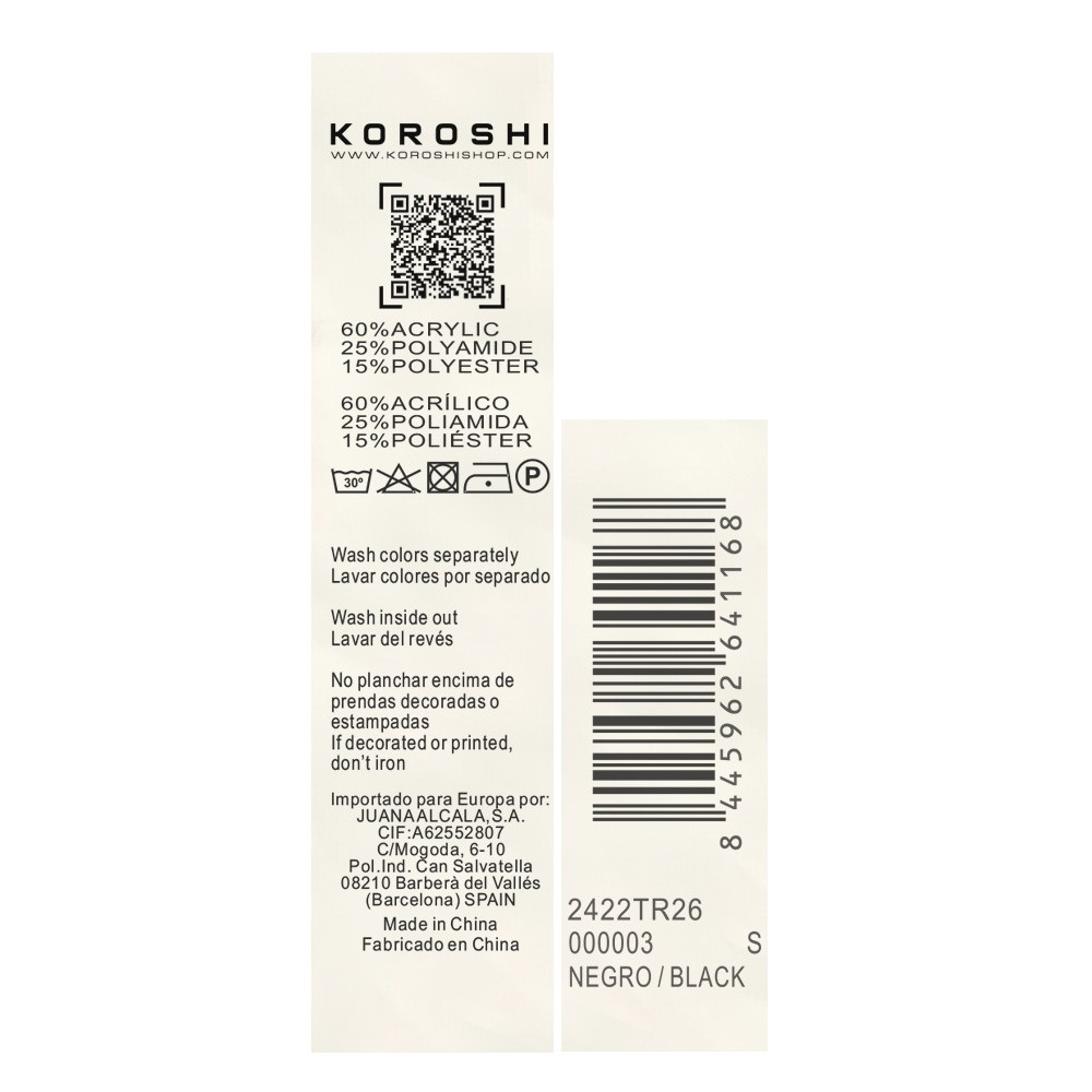 Langärmliger Pullover mit Rundhalsausschnitt, einfarbigen breiten Streifen und mehrfarbigen Streifen in Schwarz für Damen