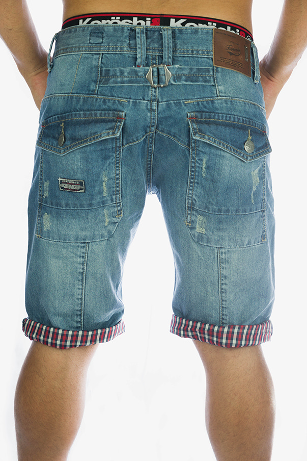 Short demin check lav. claro | Ropa casual 1