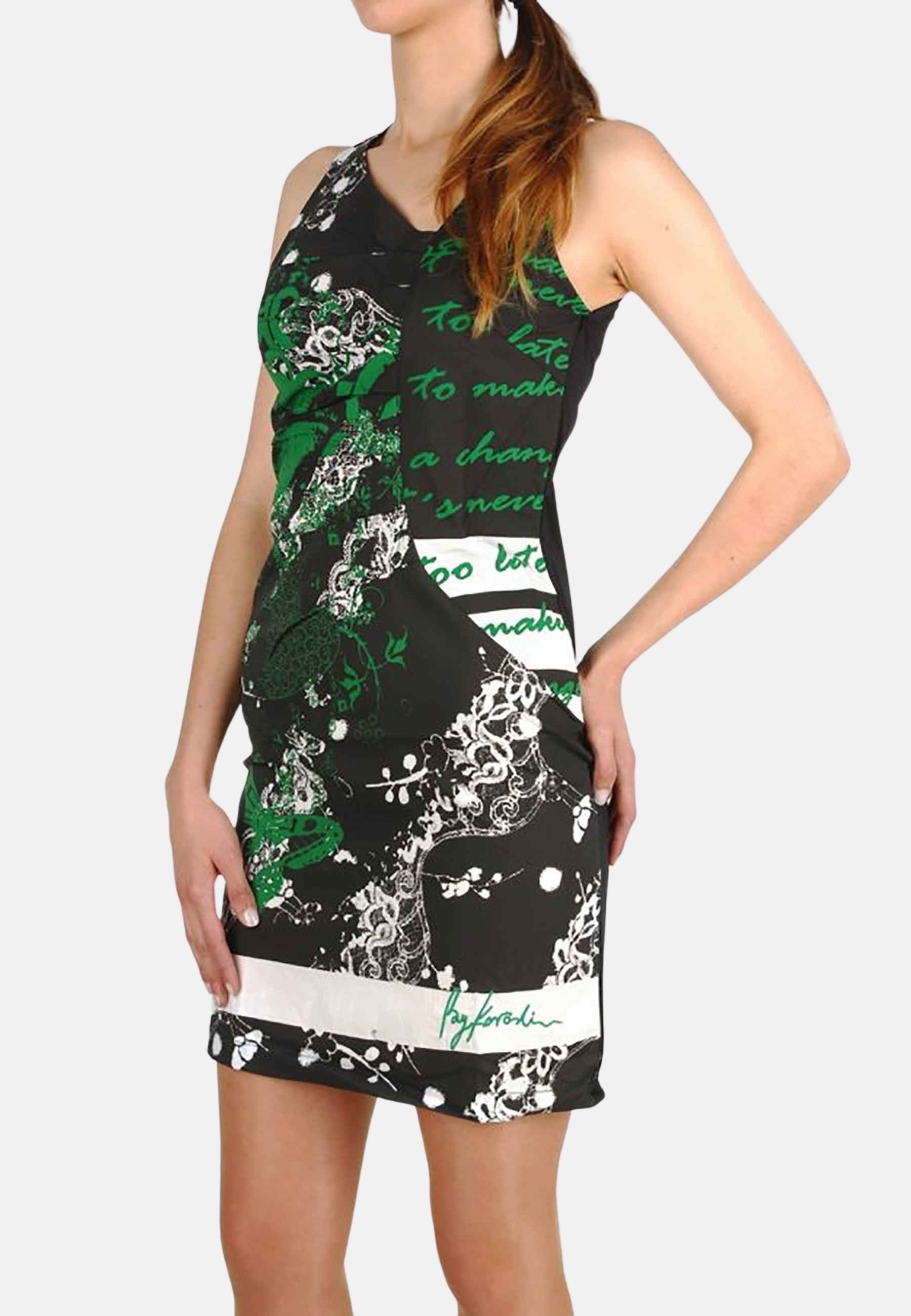 Vestido de tirantes con estampado floral color Verde para Mujer 2