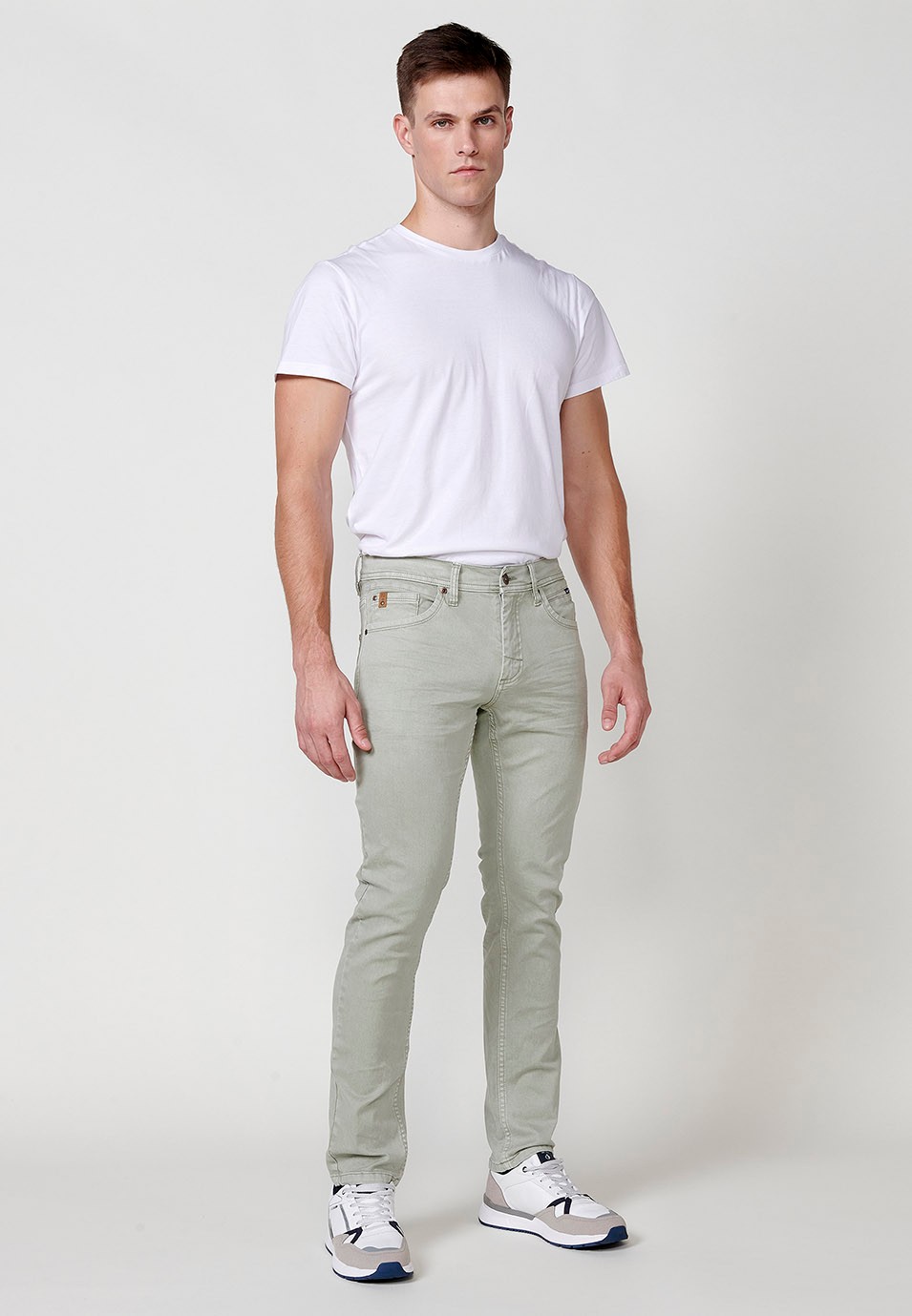 【COSYHARU】Ronnie denim banding pants COSYHARU (コシハル) - ロニーデニムバンディングパンツ/ Ronnie