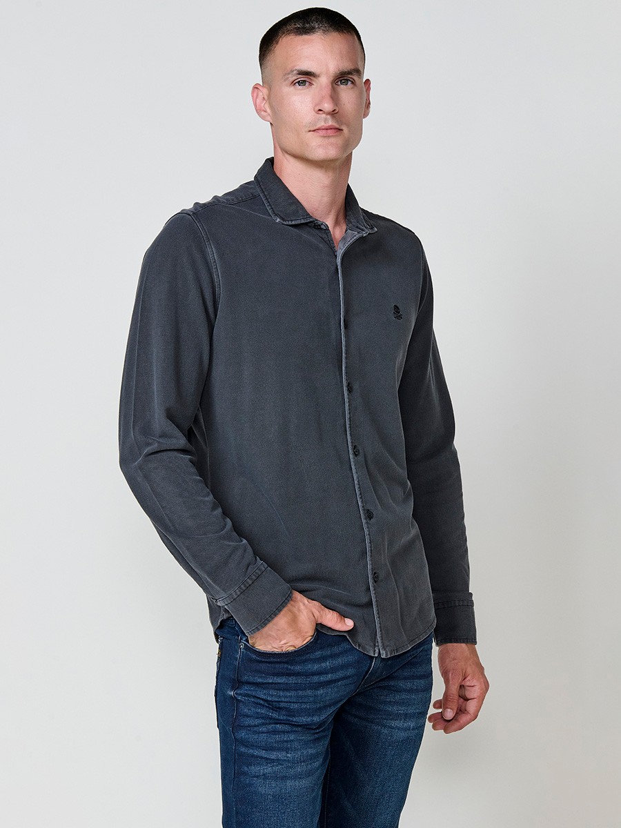 Chemise Homme Manches Longues avec Boutons