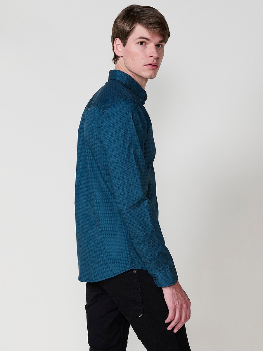 Chemise Homme Manches Longues avec Poche