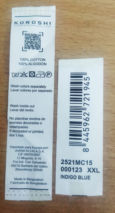 Herren-T-Shirt in Indigoblau aus Baumwolle mit Frontdruck und Rundhalsausschnitt 2