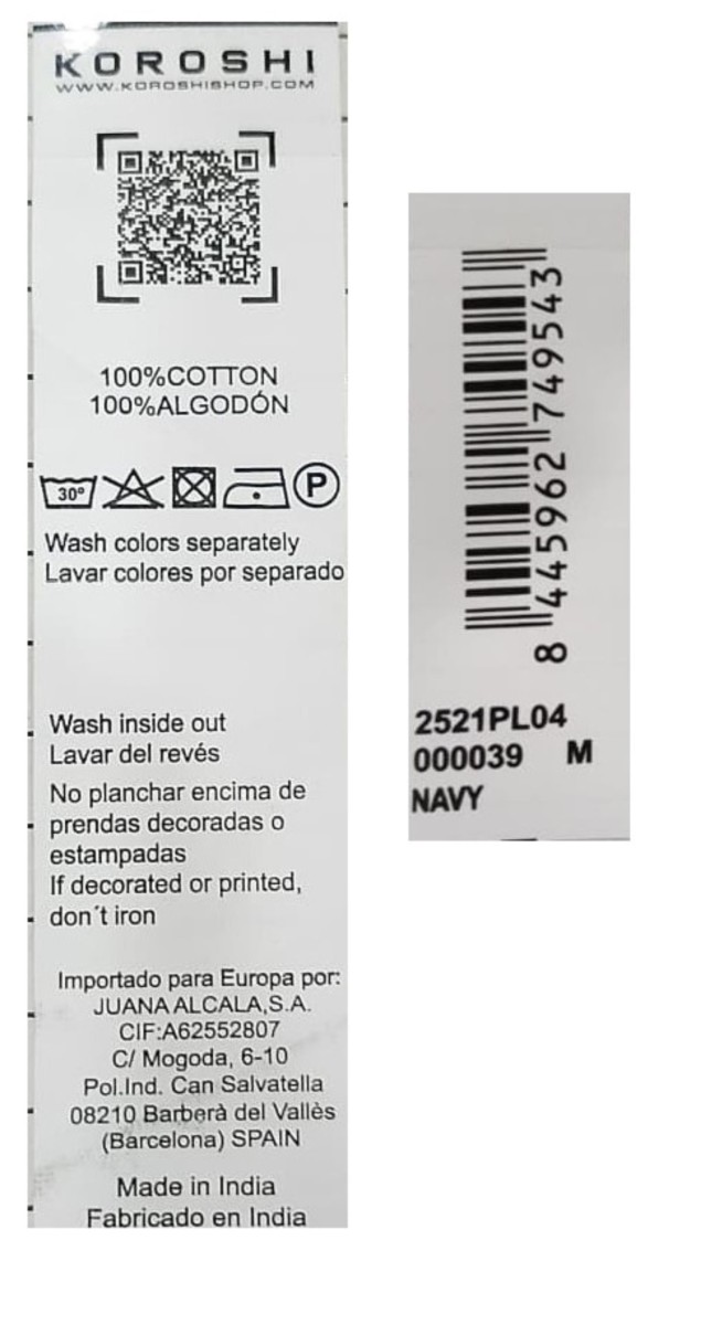 Polo de hombre en color navy, de manga larga y cuello camisero. Prenda masculina básica de algodón 100%. 2