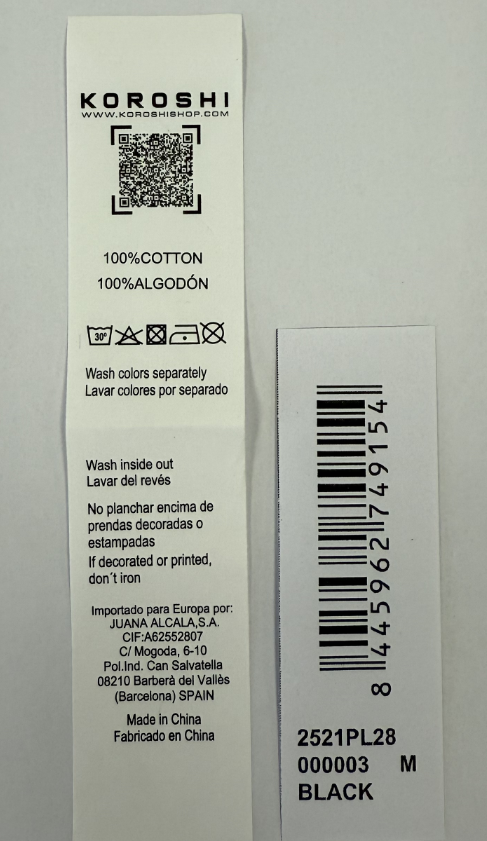 Polo de hombre negro de manga larga con cuello camisero. Prenda masculina básica 100% algodón. 2