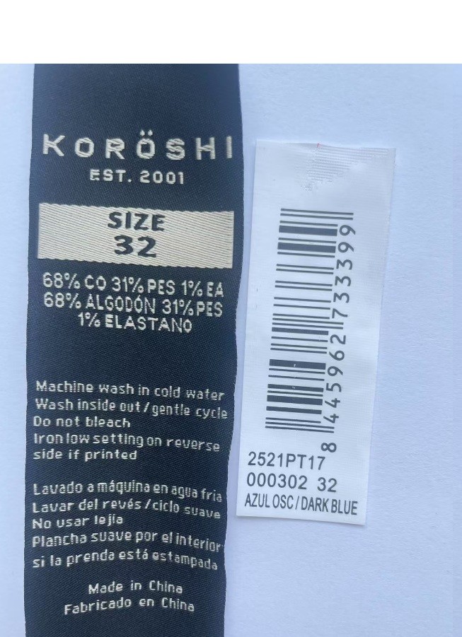 Jeans slim fit para hombre con cierre de cremallera y botón. 2