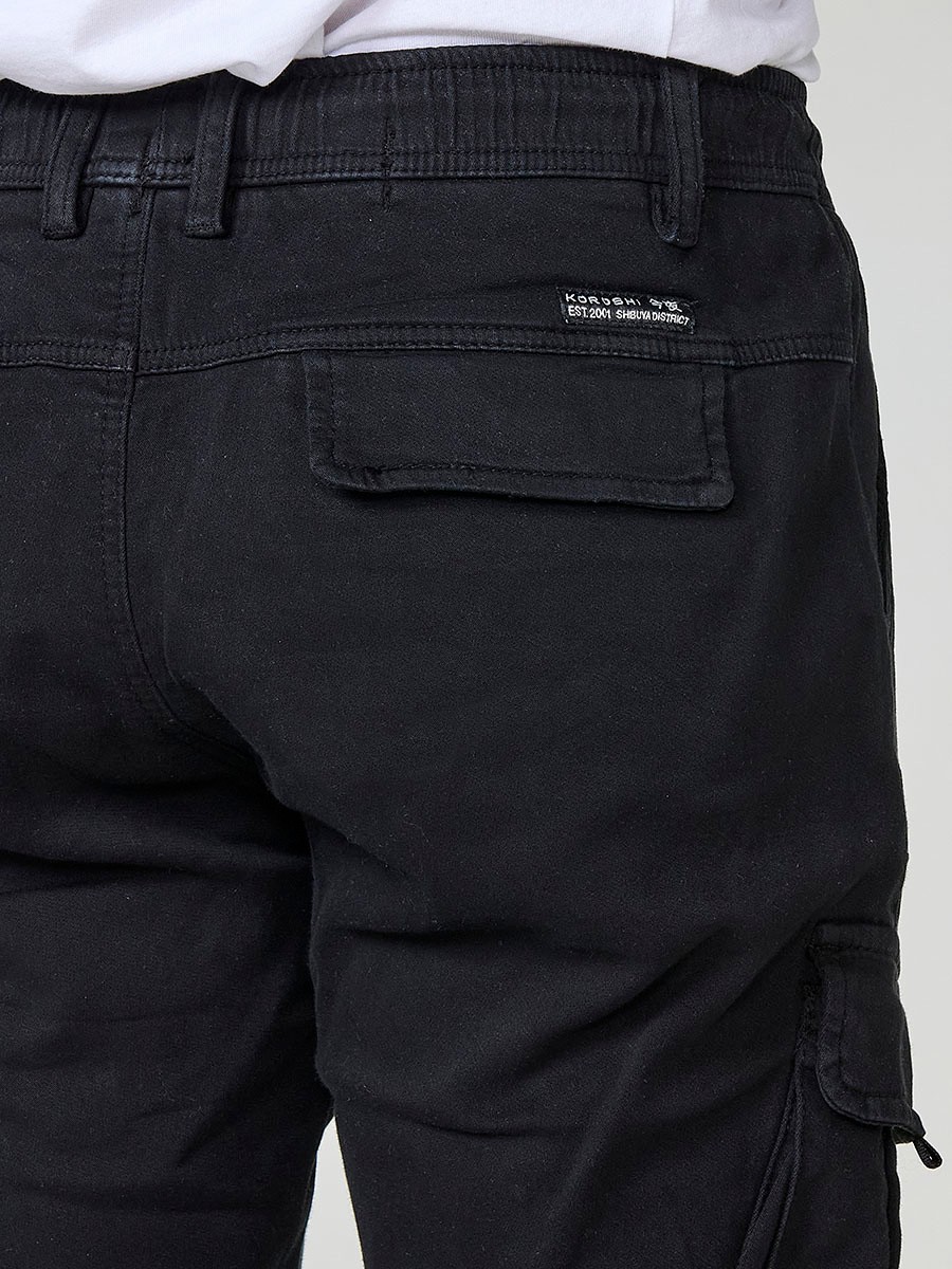 Koroshi Jogginghose für Herren mit Cargotaschen und verstellbarem Bund