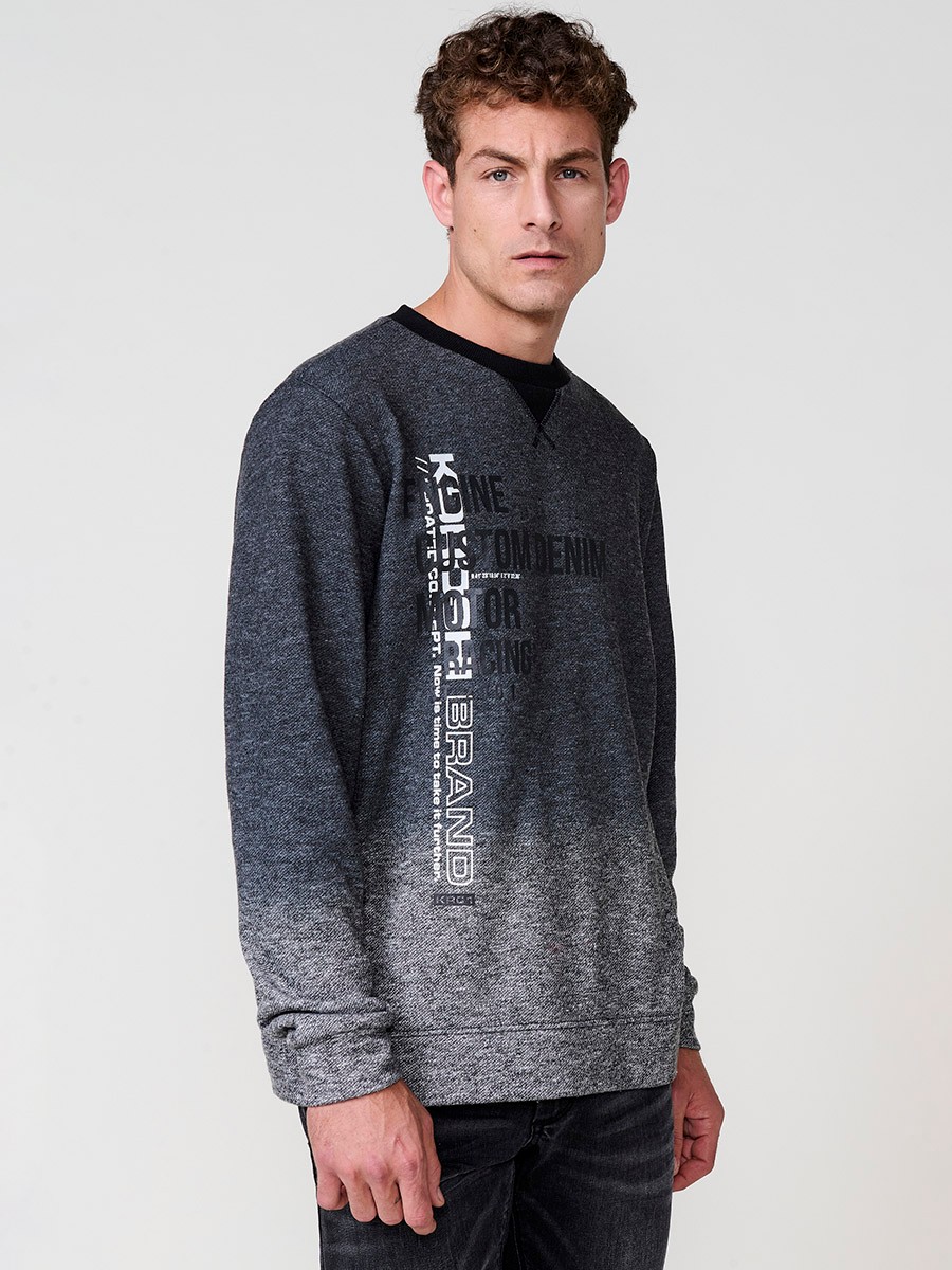 Men’s black hoodie sweatshirt with long sleeves. Cotton and polyester blend for comfort, style, and versatility.