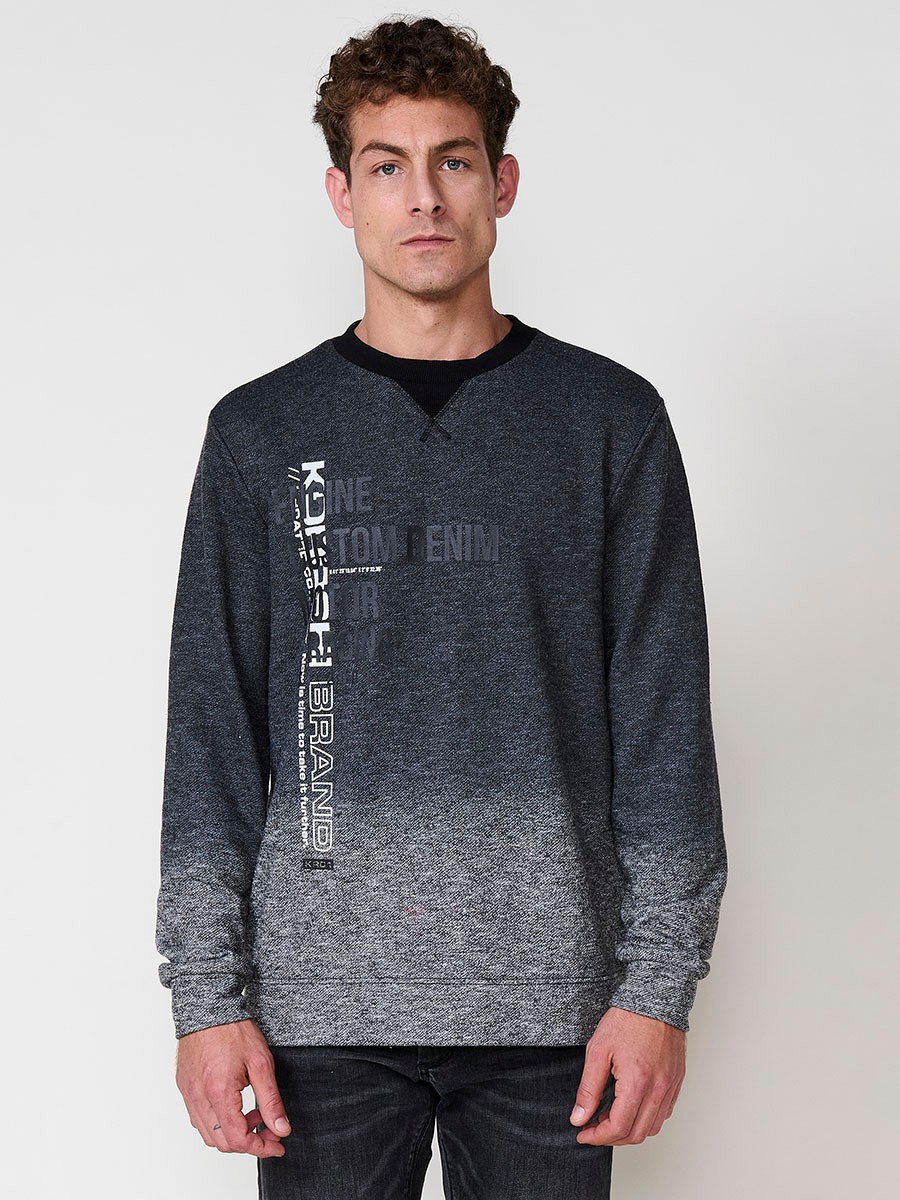 Men’s black hoodie sweatshirt with long sleeves. Cotton and polyester blend for comfort, style, and versatility.