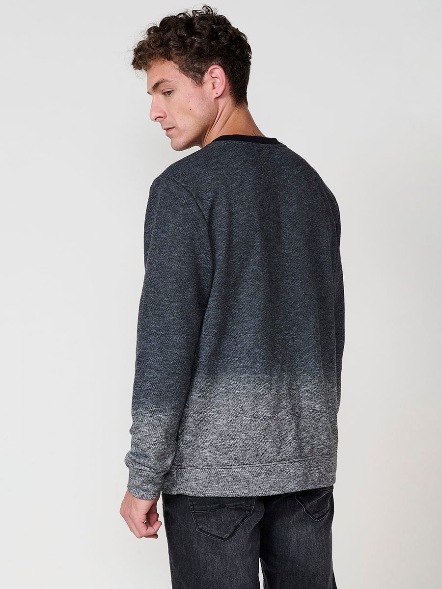 Men’s black hoodie sweatshirt with long sleeves. Cotton and polyester blend for comfort, style, and versatility.