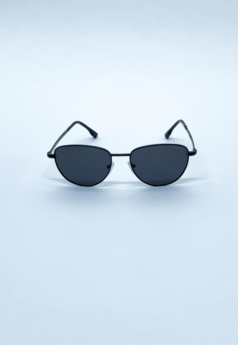 Gafas de sol unisex metálicas negras polarizadas 1