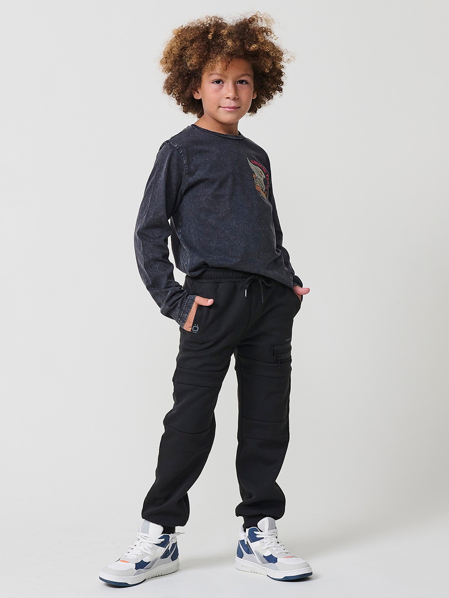 Pantalon Jogger Garçon Noir – Coton Doux et Style Confortable