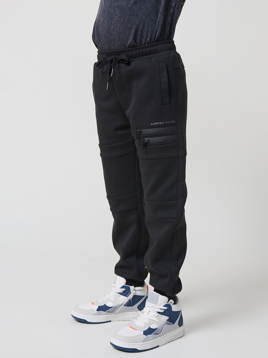 Pantalon Jogger Garçon Noir – Coton Doux et Style Confortable