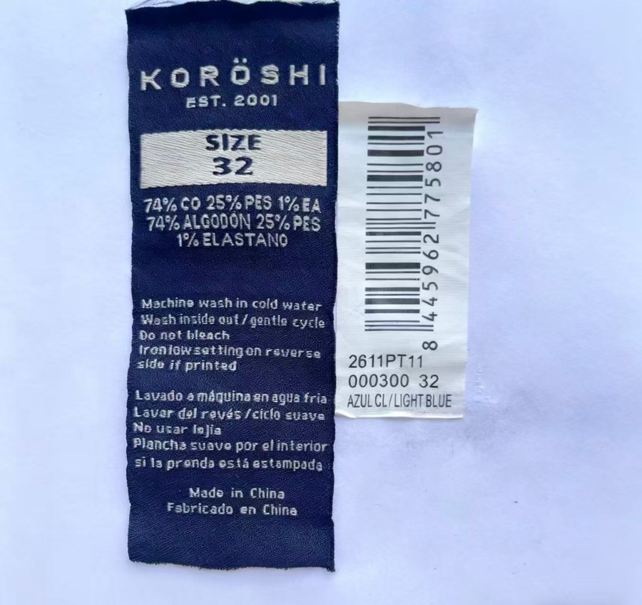 Jeans de hombre slim fit azul efecto lavado en knit denim 2