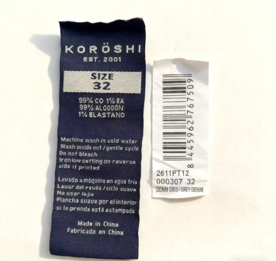 Jeans de hombre slim fit gris efecto lavado en knit denim