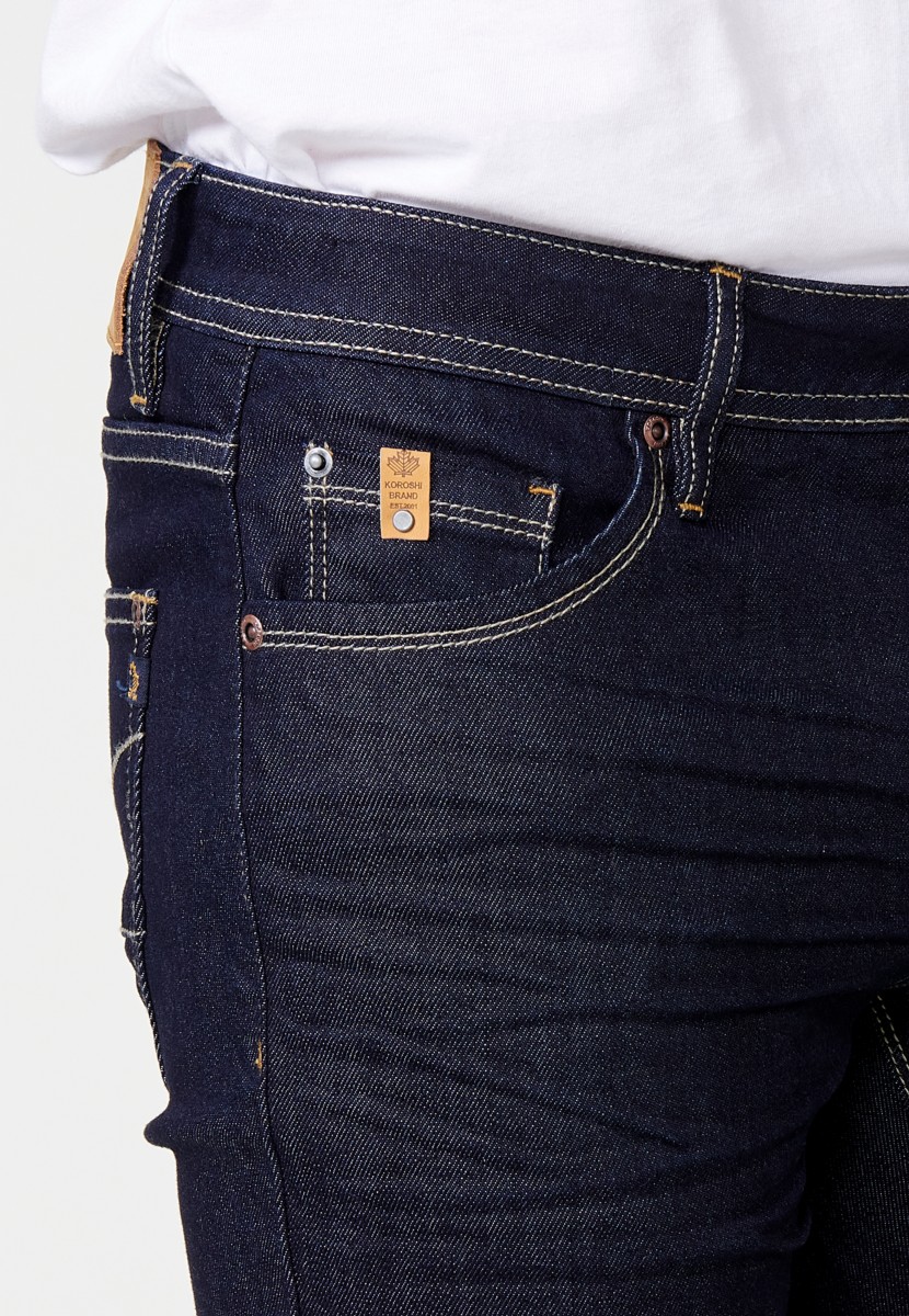 Jeans de hombre regular fit azul efecto lavado suave