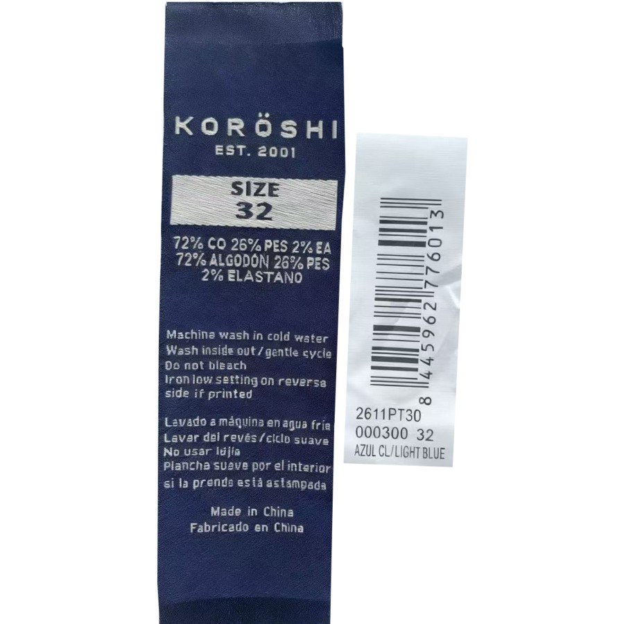 Jeans de hombre regular fit azul efecto lavado desgastado