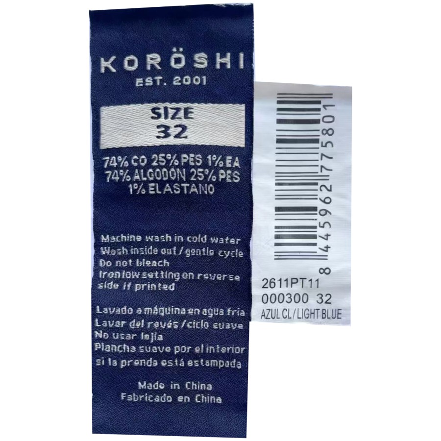 Jeans de hombre regular fit azul efecto lavado