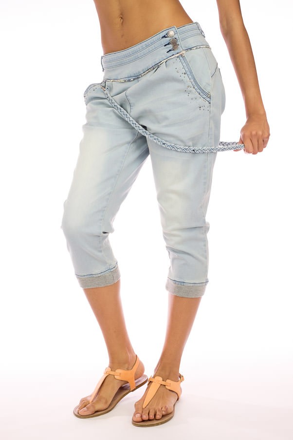 PANTALON DENIM BAGGY PIPINGS
