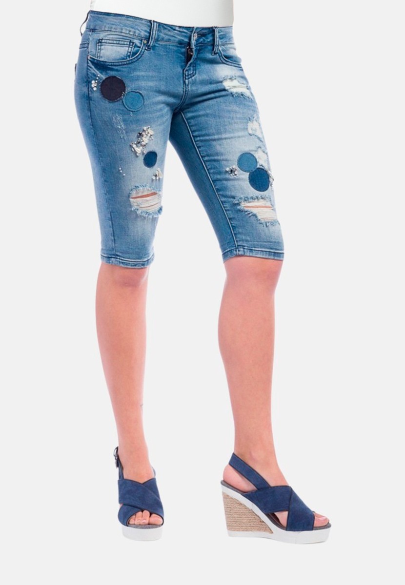Bermuda denim abalorios 2