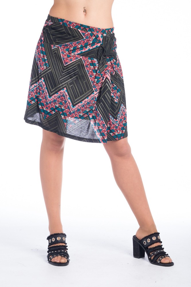 Falda cruzada estampada | Estilo y comodidad