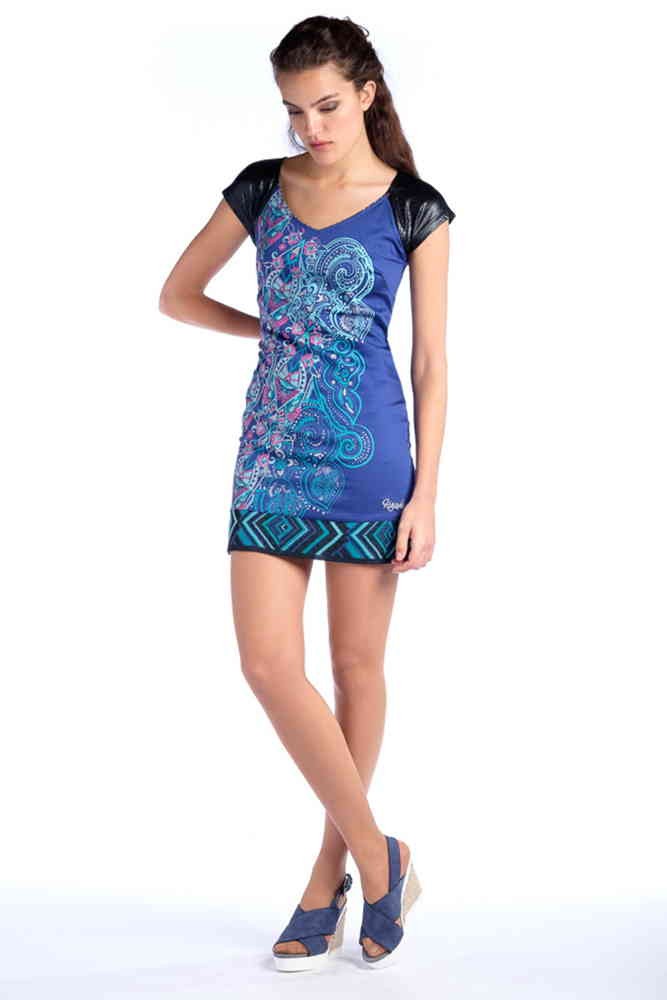 Vestido estampado manga corta | Estilo versátil