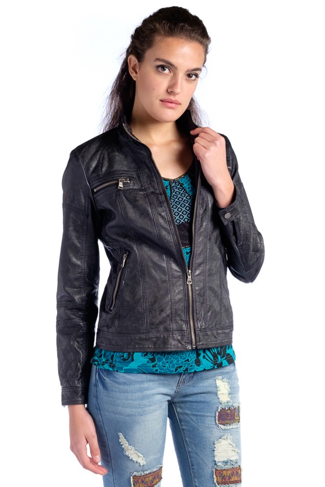 Chaqueta polipiel tintada | Estilo versátil 1