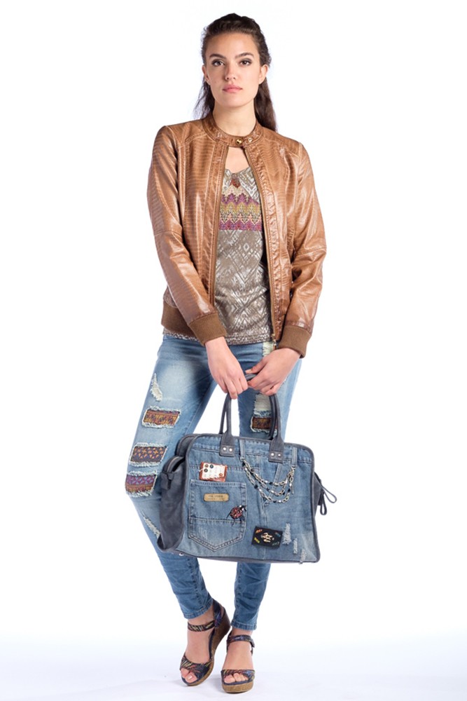Chaq polipiel efecto animal print 2