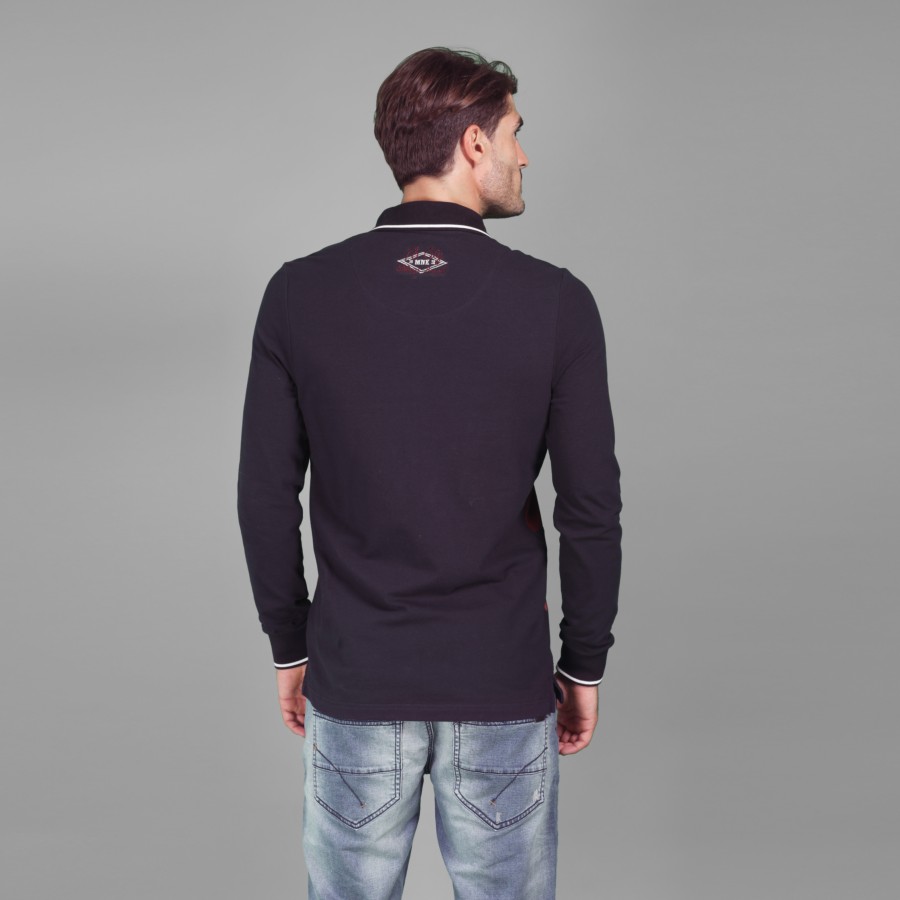 Polo estampado letras m/l piquÉ 3