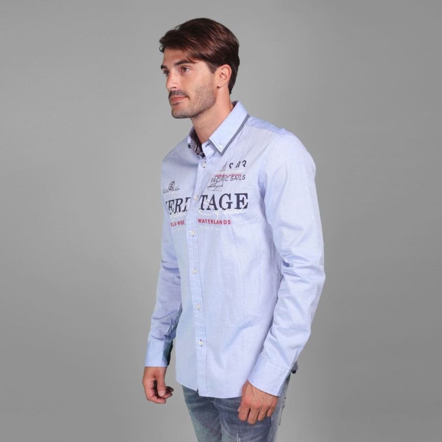 Camisa nautica doble cuello oxford 1